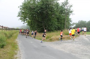 Runners in the trail du Brossacais